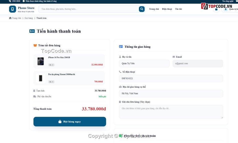 Website php,Web phụ kiện điện thoại,Web điện thoại